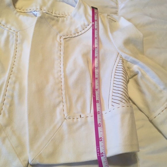 Diane Von Furstenberg Cropped jean Jacket Coat - Picture 10 of 16